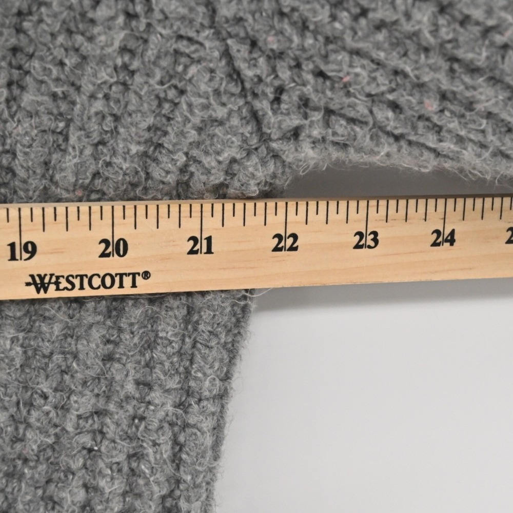 American Eagle Varsity Full Zip Sweater Womens Size XS Gray Red Cotton Y2K Knit - Picture 3 of 14